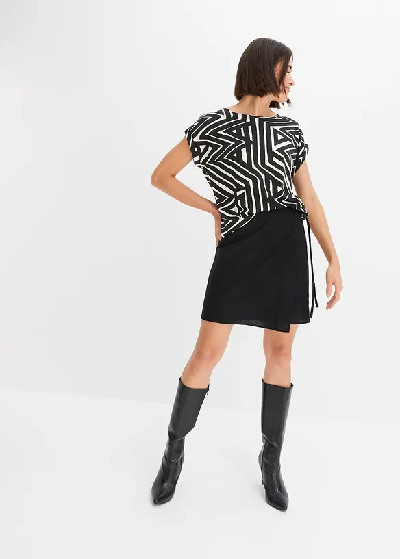 Oversized shirt in een soepele viscosemix, bonprix