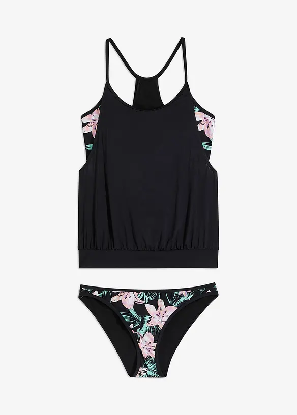 Oversized tankini in layer look (2-dlg. set), bonprix