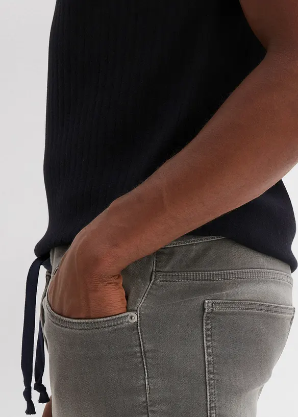 Sweat jeans bermuda met comfort fit, regular fit, bonprix