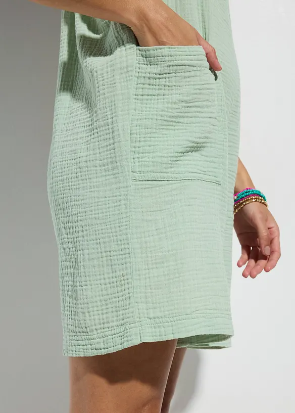 Strand jumpsuit van mousseline, bonprix