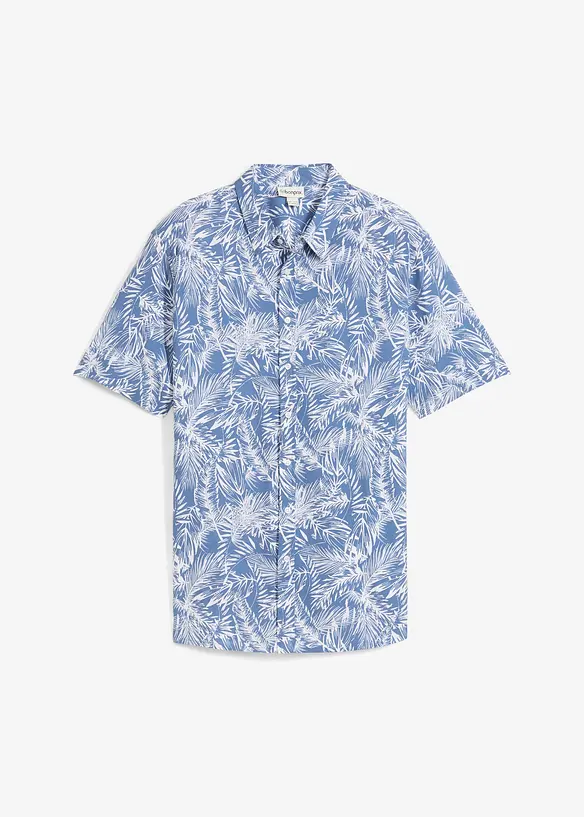 Overhemd met korte mouwen van viscose, bonprix