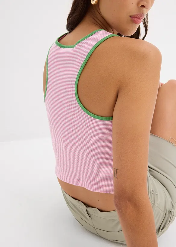 Tanktop van biologisch katoen, bonprix