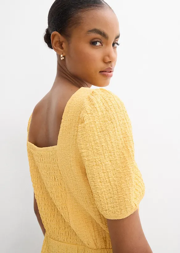 Shirtjurk van gestructureerde crêpe, bonprix