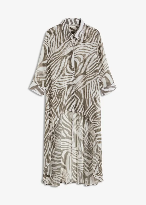 Lange chiffon blouse, bonprix