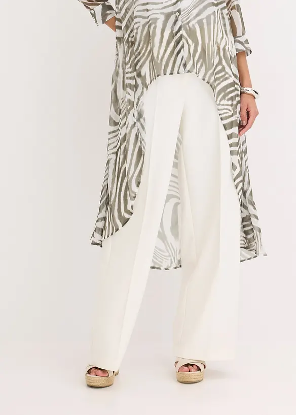 Lange chiffon blouse, bonprix