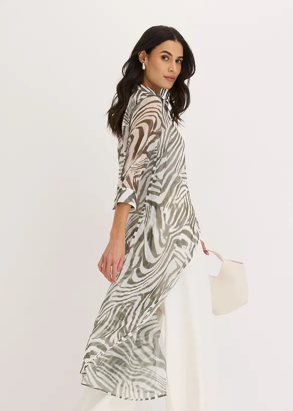 Lange chiffon blouse, bonprix