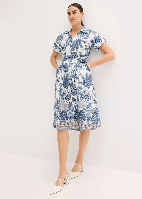Jurk met ceintuur, bonprix