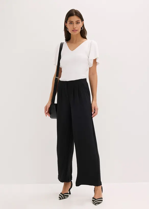 Getextureerde broek, bonprix