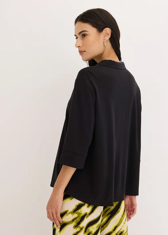 Shirt tuniek van soepele viscose piqué, bonprix