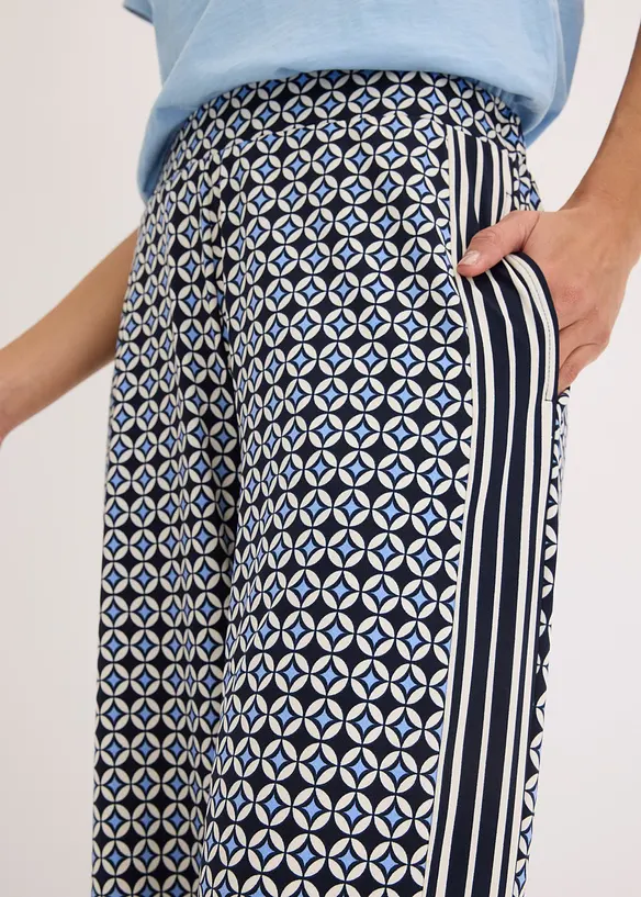 Jersey broek met een minimalistisch design, bonprix