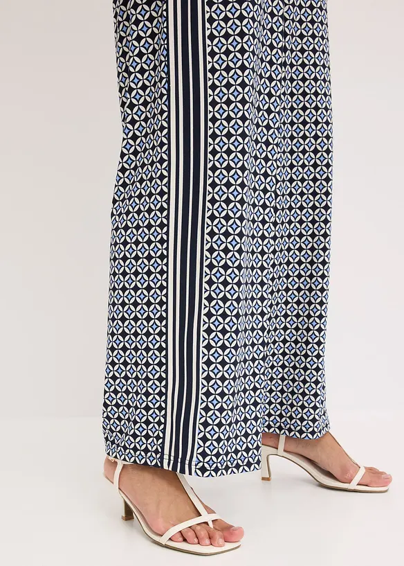 Jersey broek met een minimalistisch design, bonprix