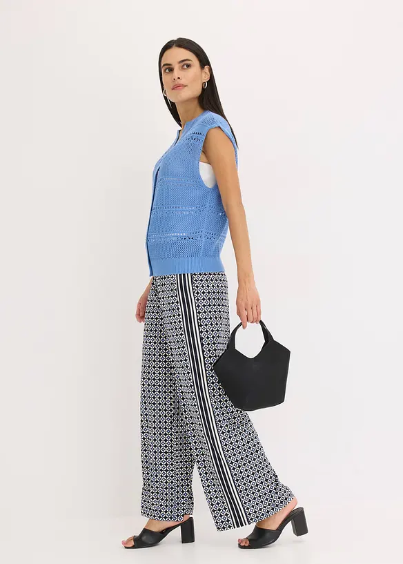 Ajour vest met korte mouwen, bonprix