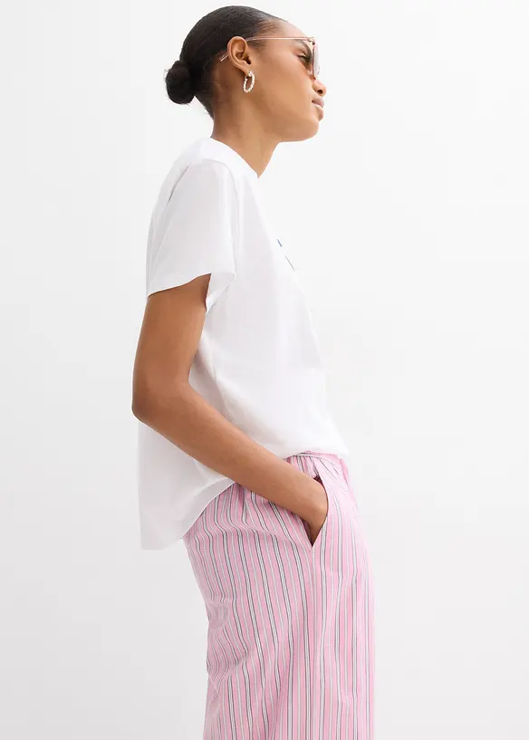 T-shirt met een print van biologisch katoen, bonprix