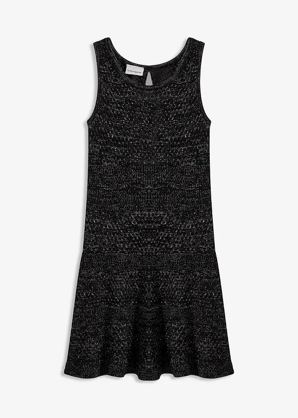 Gebreide jurk in gehaakte look, bonprix