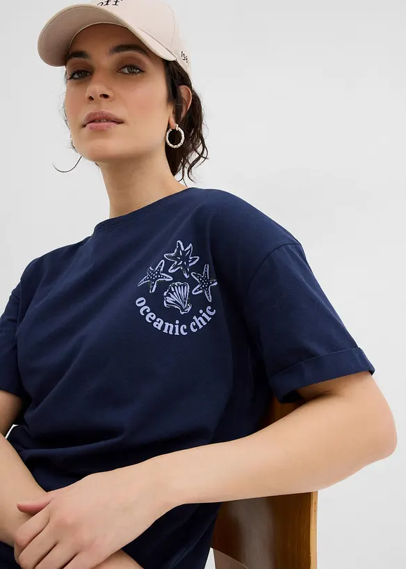 Boxy shirt van puur katoen, bonprix