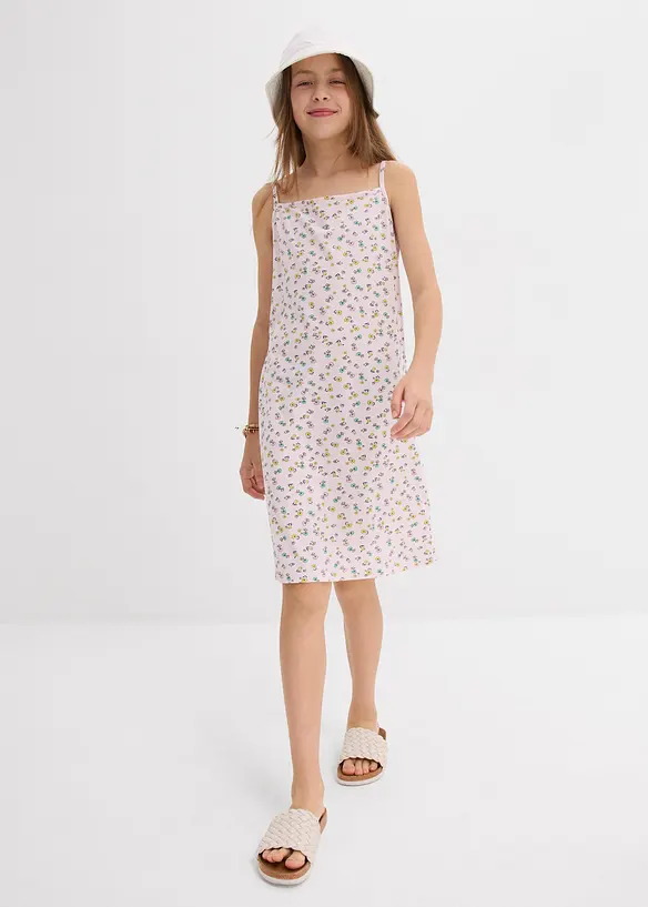 Jersey jurk in een elastische katoenmix (set van 2), bonprix