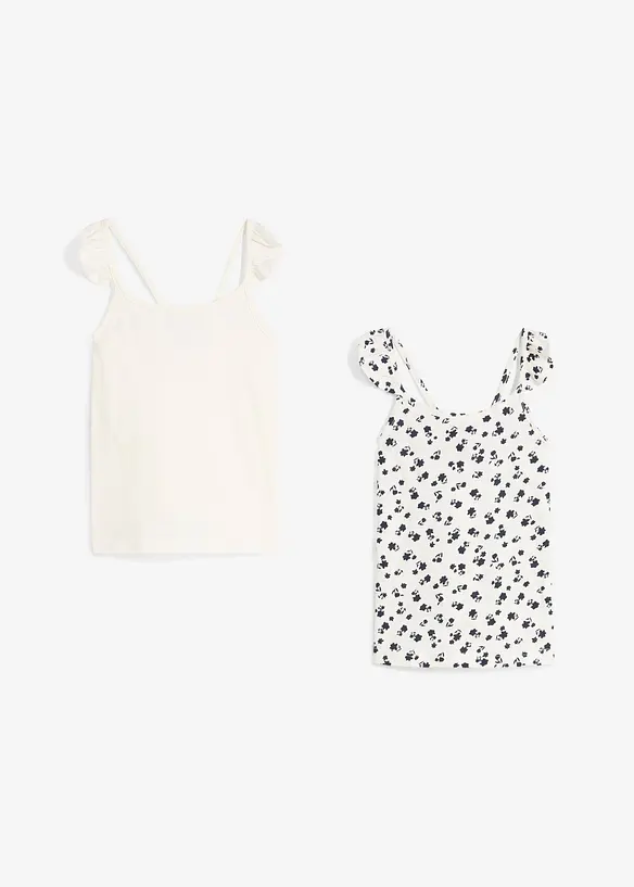 Top van biologisch katoen (set van 2), bonprix
