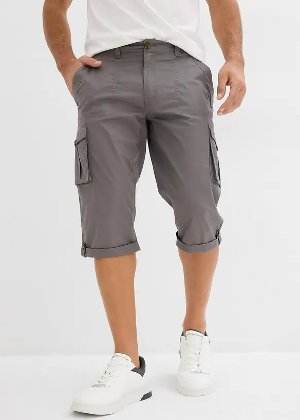 Lange bermuda met cargozakken, regular fit, bonprix