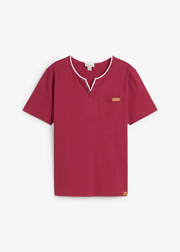 Henley shirt van puur biologisch katoen, bonprix