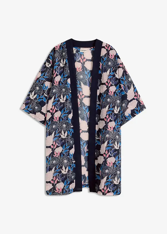 Transparante strand kimono van viscose, bonprix