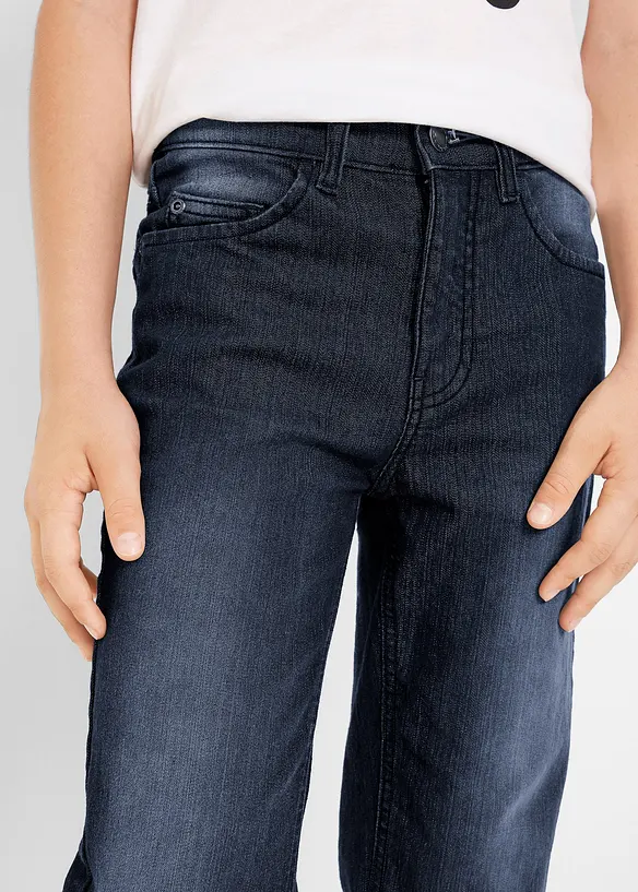 Slim fit stretch jeans straight met verstelbare band, bonprix