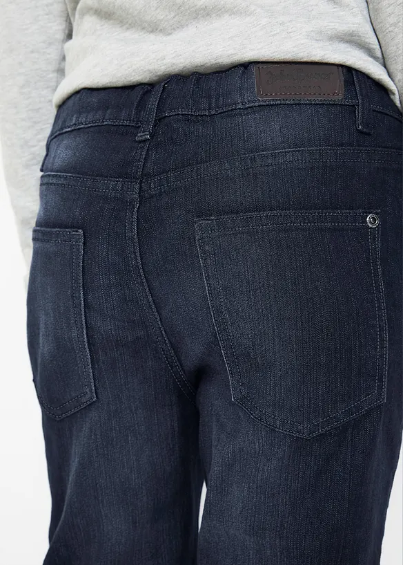 Slim fit stretch jeans straight met verstelbare band, bonprix