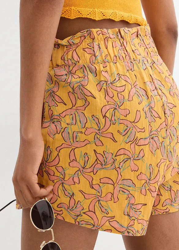Short in een katoen-viscosemix, bonprix
