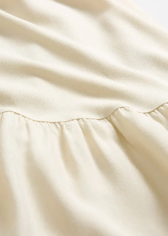 Maxi jurk met strokenrok van soepele viscose, bonprix