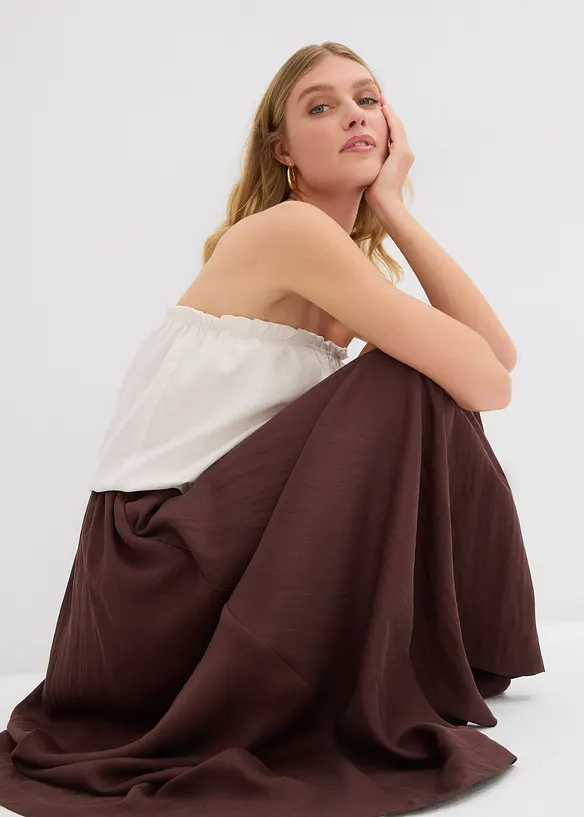 Maxi rok van soepele Lyocell-mix, bonprix