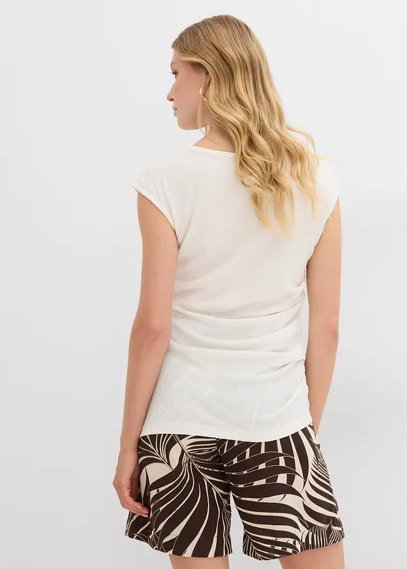 Shirt van gestructureerde crêpe, bonprix