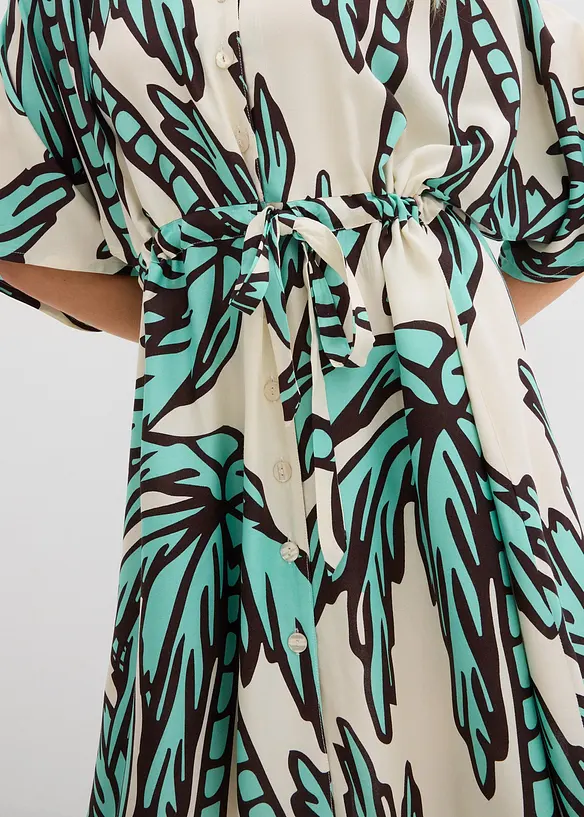 Mini jurk van soepele viscose met kimonomouwen, bonprix