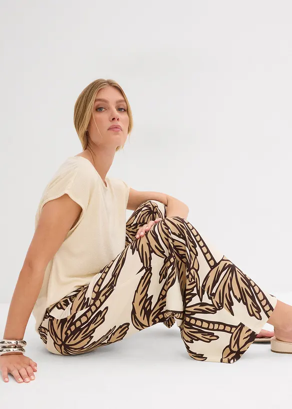Marlene Dietrich broek van vloeiende viscose, bonprix