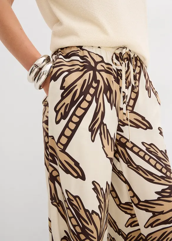 Marlene Dietrich broek van vloeiende viscose, bonprix