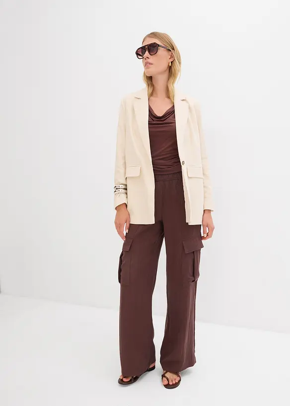 Cargo broek in een soepele lyocellmix, bonprix