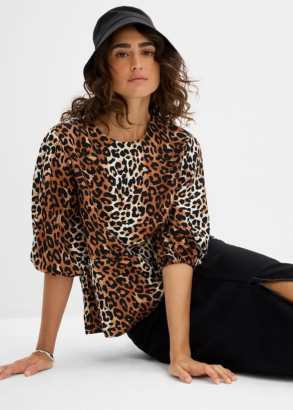 Blouse van fijne viscosemix, bonprix