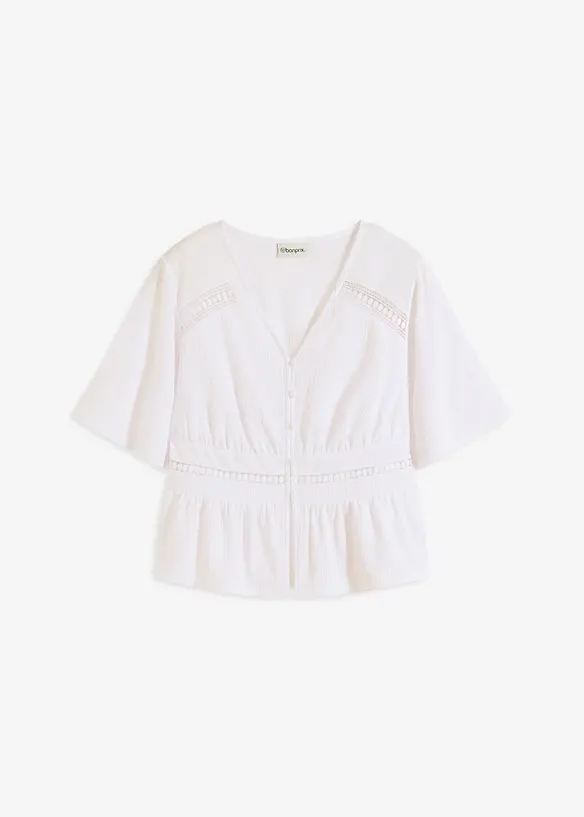 Shirt tuniek met kant, bonprix