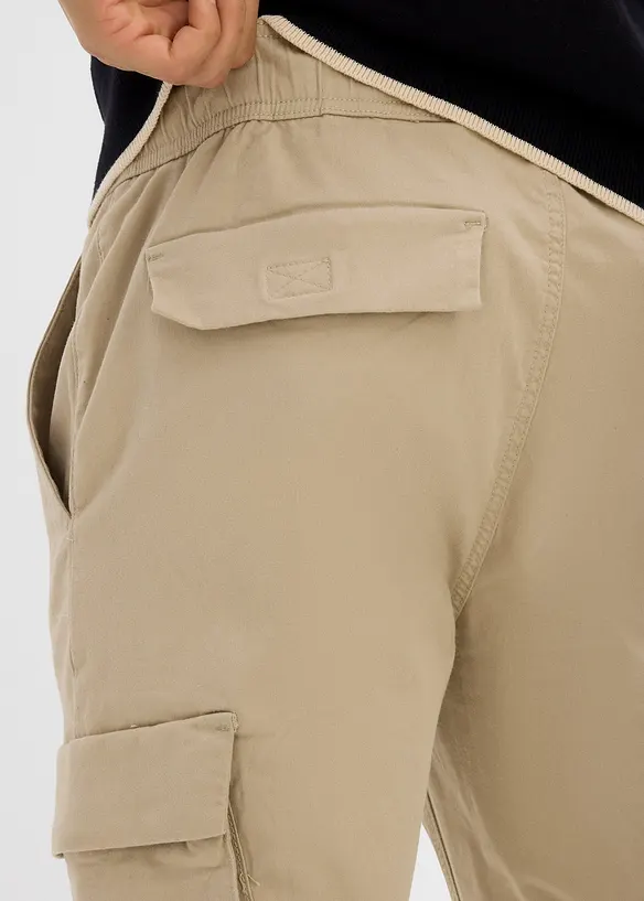 Regular fit cargo instapbroek, straight, bonprix