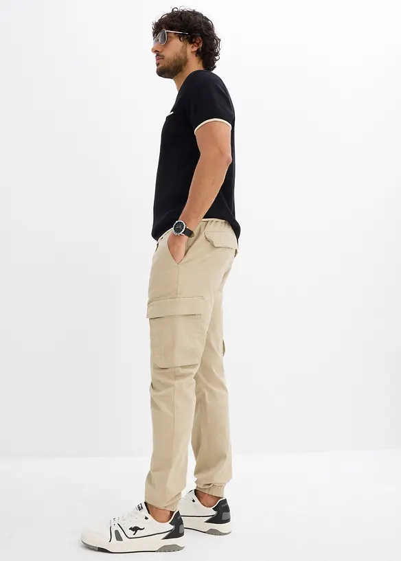 Regular fit cargo instapbroek, straight, bonprix