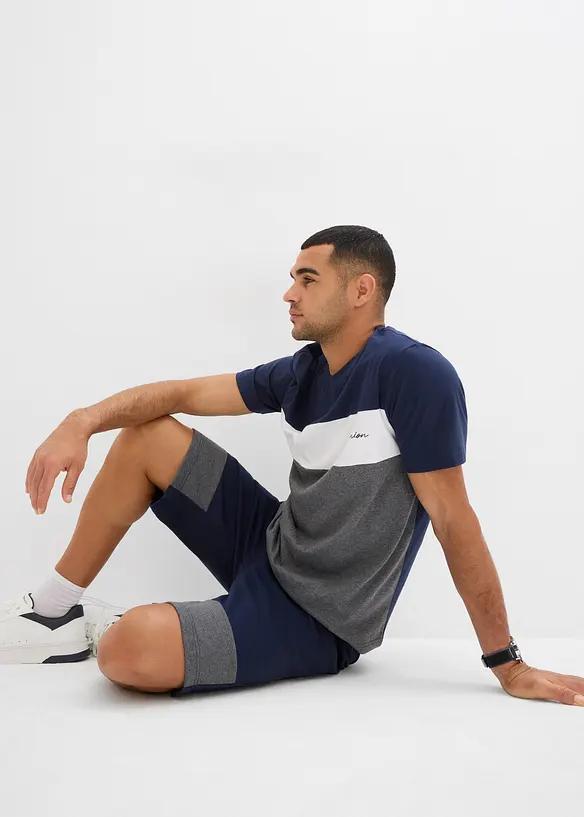 T-shirt en sweat bermuda (2-dlg. set), bonprix