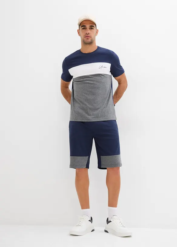 T-shirt en sweat bermuda (2-dlg. set), bonprix