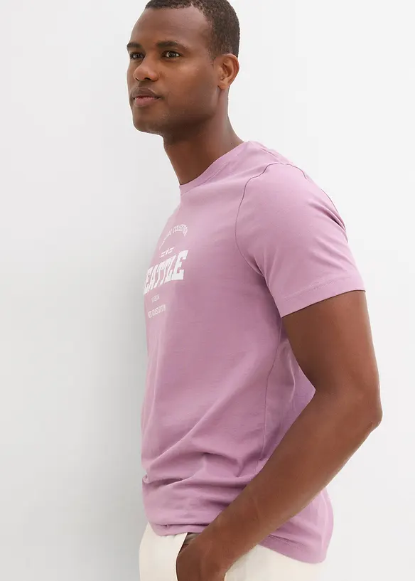 T-shirt (set van 2) van puur katoen, bonprix