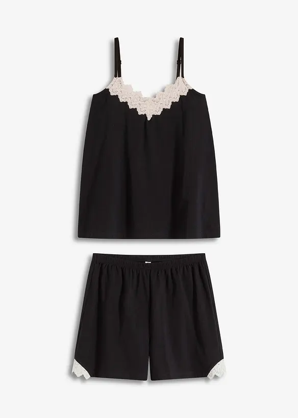 Shortama met spaghettibandjes, bonprix