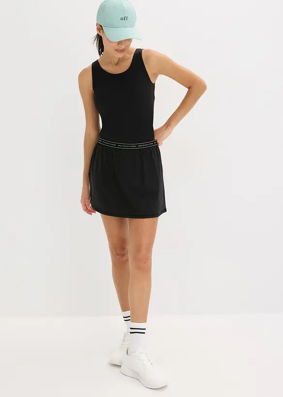 Ultra lichte rok met geïntegreerde short, bonprix
