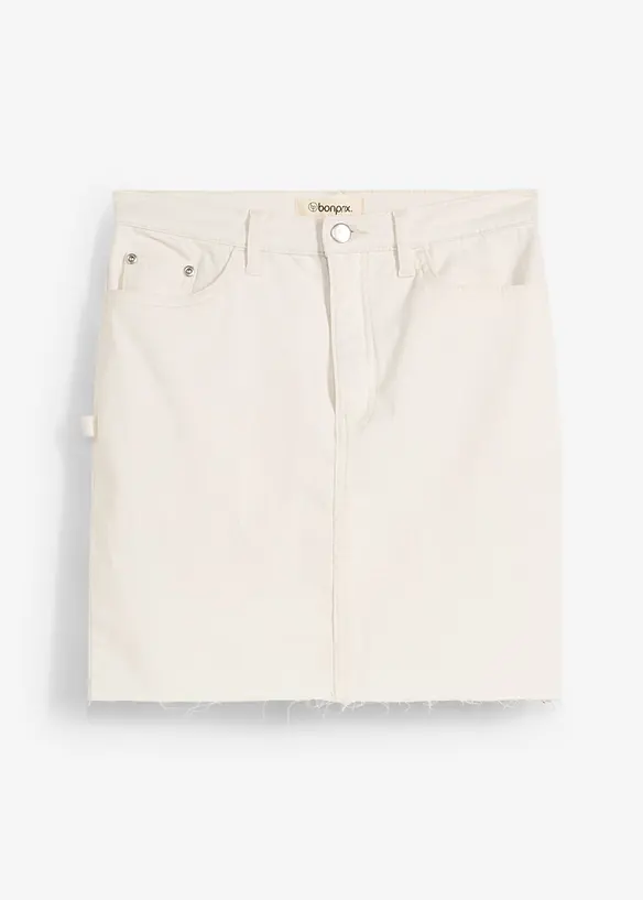Minirok van een elastische katoenmix, bonprix