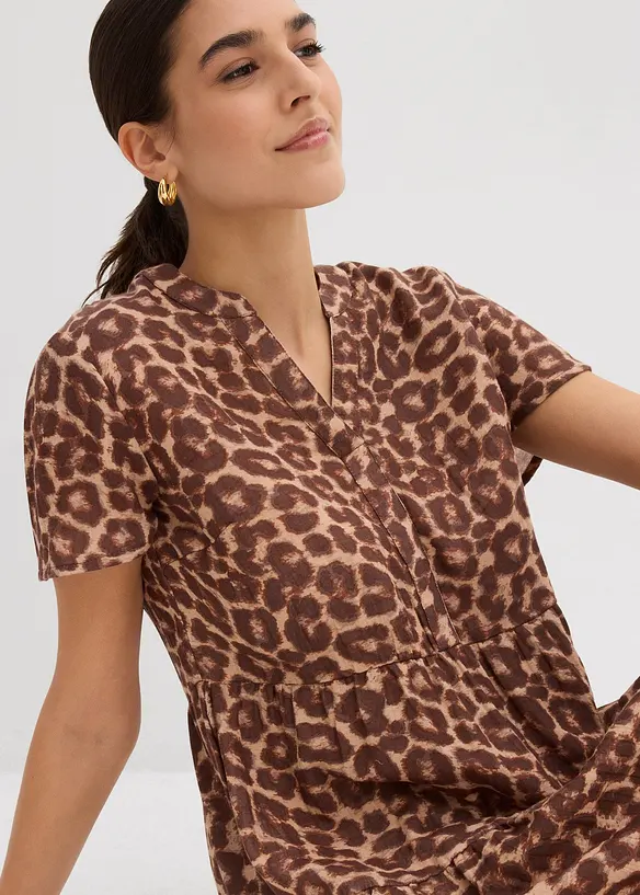 Jurk van zachte mouselline, bonprix