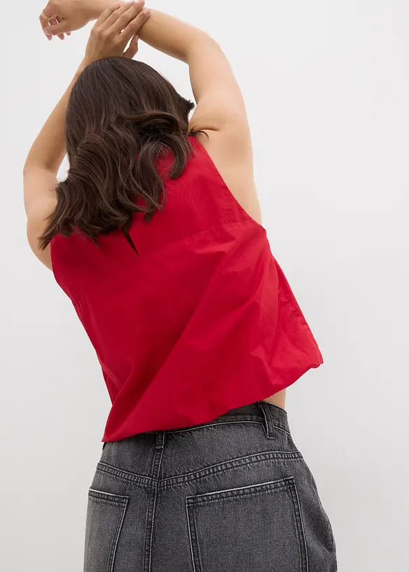 Spijkerrok met een asymmetrische band, bonprix