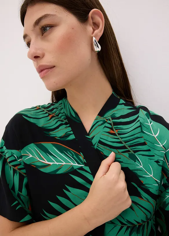 Kimono blouse van soepele viscose, bonprix