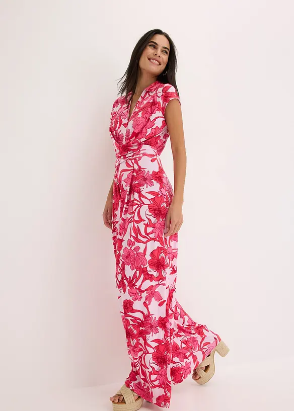 Gedessineerde jersey jumpsuit, bonprix
