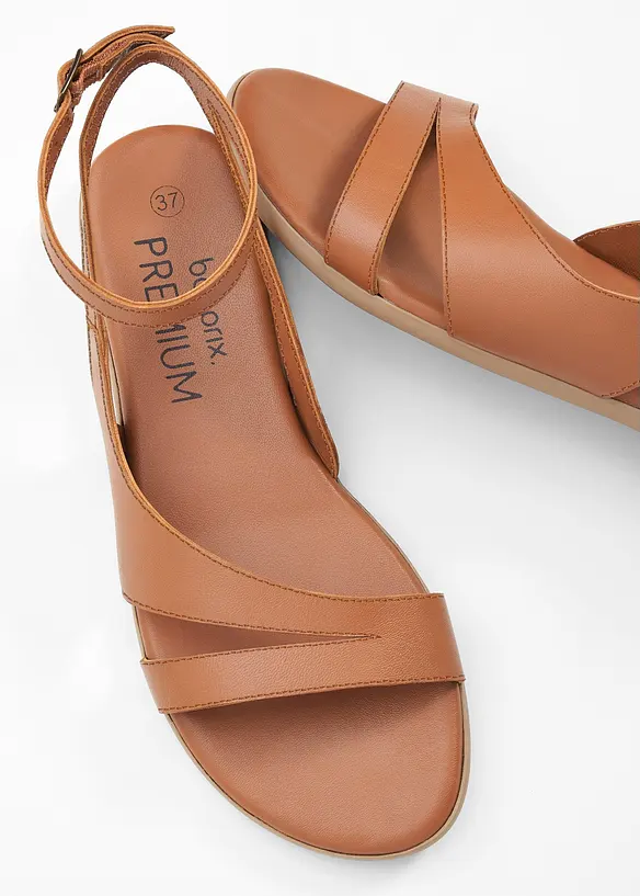 Leren sandalen, bonprix