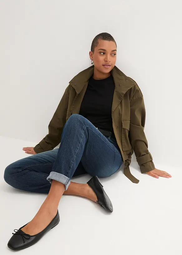 Skinny jeans met comfortband, mid waist, bonprix